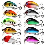 Sougayilang 10PCS Multi Jointed Swimbaits Slow Sinking Bionic Swimming Lures for Bass, Trout, Panfish, Crappie, Walleye, Pike, Muskie, Roach, Trout & More - Freshwater & Saltwater Fishing Lures