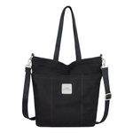 Iswee Canvas Women Shoulder Bag Casual Tote Bag Top Handle Bag Cross-body Handbags