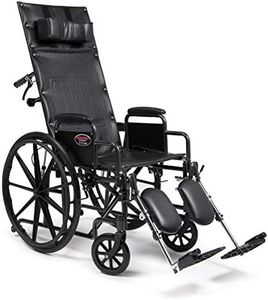 Everest & Jennings Advantage Reclining Wheelchair, High Back & Removable Headrest, 18" Seat