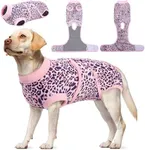 Kuoser Dog Surgery Recovery Suit, Recovery Suit for Female Male Dogs, Dog Onesie After Surgery Spay Neuter, Anti-Licking Pet Surgical Recovery Snugly Suit, Bodysuit for Abdominal Wounds Skin Disease