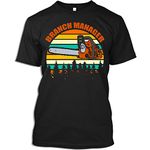 Lumberjack Tshirt Branch Manager Retro Vintage Chainsaw Arborist Logger Woodworking Gift T-Shirt for Men Women, Black, Medium