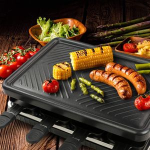 Raclette 8-Person Grill – Non-Stick Tabletop Party Grill