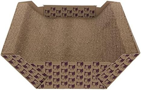 SmartyKat Super Scratcher Chaise Corrugate Cat Scratcher and Lounge, Cradling Chaise Shape for Scratching & Comfort