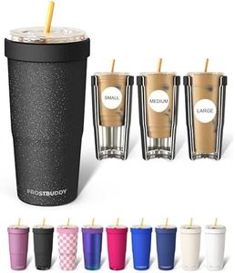 Frost Buddy Togo Buddy 30 oz Stainless Steel Vacuum Insulated Tumbler To Go Coffee Cup – Iced Coffee Cups, Iced Coffee Sleeve, Travel Mug, Thermal Cup for Hot & Cold Drinks, Dunkin Cup (Dark Glitz)