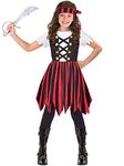 Amscan 9904742 - Girls Pirate Shipmate Cutie Pirate World Book Day Fancy Dress Costume Age: 4-6 Yrs