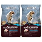 Meat Up Adult Dry Dog Food, 10 kg (Buy 1 Get 1 Free),Total 20 kg Pack