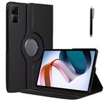 ProElite Cover for Redmi Pad 10.6 inch Case Cover, 360 Rotatable Smart Flip Case Cover for Redmi Pad 10.6 inch Tablet with Stylus Pen, Black