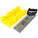 Rolson 58262 Tenon Saw & Plastic Mitre Box , Black