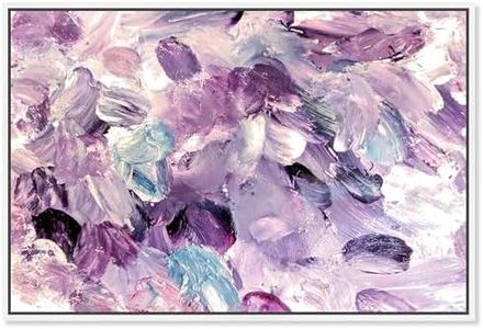 Oliver Gal Amethyst Gardens Canvas Print Wall Art for Living Room, Bedroom, and Bathroom, 54" x 36", White Floater Frame