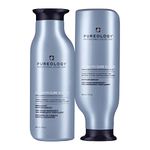 Pureology Strength Cure Blonde Purple Shampoo and Purple Conditioner Set,Sulfate Free Shampoo and Conditioner, For Blonde and Lightened Color-Treated,Tones Brassy Hair, Vegan, 2x266 ML