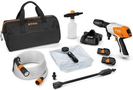 STIHL Nettoyeur sous pression sans fil RCA 20, avec 2 batteries AS 2 et chargeur AL 1, nettoyeur à pression, batterie, idéal pour les terrasses et les allées, outil de jardinage