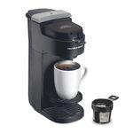 Hamilton Beach The Scoop Single Serve Coffee Maker & Fast Grounds Brewer for 8-14oz. Cups, Brews in Minutes, Black (47620), Next Gen