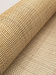 Cane Handicrafts 24 x 48 inch Webbing Natural Rattan Cane Mesh Roll for Home Furnishing Multi Size Square Pattern Natural Brown (24x48)