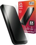 ZAGG Glass Elite Screen Protector for iPhone 16 Pro - 5X Stronger, Reinforced Edges, Ultra-Strong Tempered Glass, Scratch Resistant, Anti-Smudge, InvisibleShield, Easy Installation, Eco-Friendly