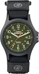 Timex TW4B00100GP Acadia Camper Green Dial and Velcro Grey Strap Watch