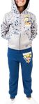 Naruto Classic Youth Boys Gray Zip Hoodie and Navy Jogger Pants-Large