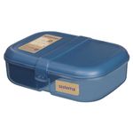 Sistema Ocean Bound Plastic Bento Box, 1.1 L Lunch Box, BPA-Free, Teal or Blue (Colour Not Selectable)