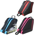 Roller Skate Bag,Adjustable Shoulder Strap Ice Skate Bags for Girls Boys and Adults,Large Capacity Breathable Skate Bags Fit Quad Skates, Inline Skates,Ice & Roller Skates and Most Skate Accessories