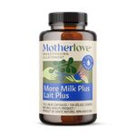 Motherlove More Milk Plus (120 ct.) Herbal Galactagogue Breastfeeding Supplement to Support Nursing & Pumping Moms’ Milk Supply