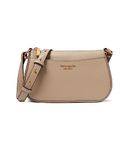 Kate Spade New York Bleecker Saffiano Leather Small Crossbody, Timeless Taupe, One Size
