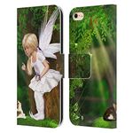 Head Case Designs Officially Licensed Simone Gatterwe Cat And Fairy Angels And Fairies Leather Book Wallet Case Cover Compatible With Apple iPhone 6 / iPhone 6s