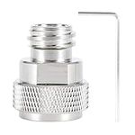 Tank Canister Conversion - Brass CO2 Adapter Replace Tank Canister Conversion for S-o-das-tream(Color : Silver)