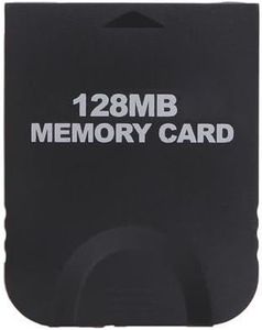 Gamilys 128MB Black Memory Card Compatible for Wii Gamecube