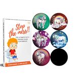 Potty Training Seat Magic Sticker | Unicorn Truck Potty Training Toilet Color Changing Sticker | 5 Pack Toilet Targets for Potty Training Boys | Use with or Without Potty Chart or Potty Watch