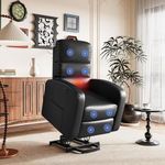 FLEXISPOT XL3 Recliner Armchair Recliner Chair Riser and Recliner Chairs Recliner Sofa Electric Lift Recliner for Elderly Dark Black