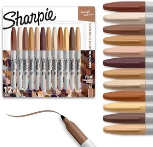 Sharpie Permanent Markers, Portrait Colors, Fine Point, Assorted, 12 Count