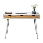 DlandHome Computer Desk Home Office Desk, Compact Desk Workstation Office Desk Writing Study Desk, GC-BG1016-DCA-N