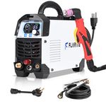 FLARING Plasma Cutter, 65 AMP Non-Touch Pilot Arc Plasma Cutter Machine 120/240V Dual Voltage, Digital Display, High Frequency IGBT Inverter, 2T/4T, 5/8" Clean Cut with Consumable, FC650DL Plus