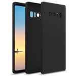 Pikkme Samsung Galaxy Note 8 Back Cover Soft Matte Liquid Silicone TPU | Camera Protection | Shockproof Slim Back Case for Samsung Galaxy Note 8 (Black)