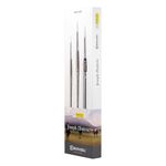 Joseph Zbukvic Set No. 1 Escoda Perla Series Artist Watercolor Brush Set, Synthetic White Toray