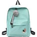 New Styles Fashion Waterproof Women Girls And boys bag Women Canvas Backpack Korean Design Drawstring Chain travel College Office Bags Laptop Backpack (Green)