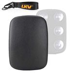 LKV 10.63 ″ Motorcycle Pillion Passenger Pad Seat Rear Cushion with 6 Suction Cups for Harley Sportster 883 1200 Dyna Custom Chopper