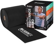 Professional Resistance Bands - 25 Yards (75ft) Latex-Free Elastic Exercise Fitness Band Roll - No Scent, No Powder - Perfect for Physical Therapy & Rehab, Yoga, Pilates (Expert .95mm Thick)