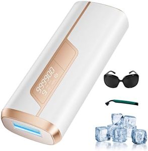 Painless Ice-Cooling IPL Hair Removal Device, 3-in-1 Laser Hair Removal Device with 9 Energy Levels, 2 Flash Modes, 600NM Red Light, IPL Laser Hair Remover for Women Men, Facial Bikini Leg Arm Body