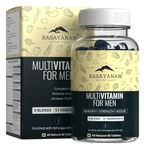 Rasayanam Multivitamin for Men | 51 ingredients & 9 Blends | Heart blend, Pre and Probiotic blends, Biotin skin blend, Ashwagandha muscle recovery blend | Best Multivitamin for men- 60 Tablets