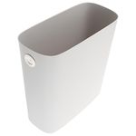 Cabilock Kitchen Bin Slim Trash Can: Plastic Garbage Bin Narrow Space Rubbish Container Modern Wastebasket for Kitchen Bedroom Bathroom Living Room Office