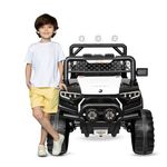 NORMAN JR Rechargeable Battery Operated Jeep For Kids, Ride On Toy Kids Car With Music & Light | Baby Big Battery Car | Electric Jeep Car For Kids To Drive 3 To 8 Years Boys Girls (Police),Black