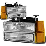 DNA MOTORING HL-OH-8P-C1094-CH-OEM Headlight Assembly, Driver and Passenger Side