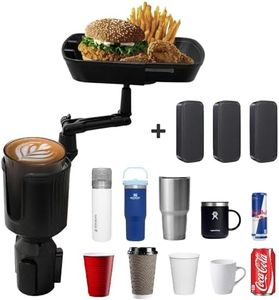 Multifunctional Car Cup Holder Tray For Car Food Tray For Eating Cupholder Extender Holder For Car Expandable Cup Holder For Car Extra Cup Holder Eating Tray Adjustable Table Expander Swivel