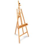 Artina Painting Easel 66x225cm Barcelona – Flexible Adjustable Easel with Tripod Legs 100% Beechwood Foldable Canvas Holder Display for Canvases up to 120cm – Artists Easel for Adults