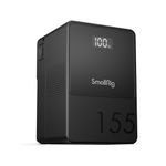 SmallRig V Mount Battery VB155, 10500mAh 155Wh 14.8V Support 65W PD USB-C Fast Charger, V-Mount Battery with D-TAP, USB-A, Dual DC Ports, OLED Screen for Camera, Camcorder, Video Light, Monitor - 3581