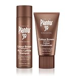 Plantur 39 Caffeine Shampoo and Conditioner Set for Brown Brunette Hair | Conceal Hairline Prevents and Reduces Hair Loss | Unique Formula Supports Hair Growth | 250ml Shampoo and 150ml Conditioner