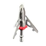 G5 Outdoors Deadmeat 100% Steel Expandable Crossbow Broadhead (3 Pack + Practice Tip) (Made in The USA)