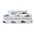 Eddie Bauer - Flannel Collection - Cotton Bedding Sheet Set, Pre-Shrunk & Brushed for Extra Softness, Comfort, and Cozy Feel, Queen, Winter Outing