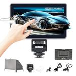 VILTROX DC-X3 6 Inch Touchscreen Camera Field Monitor, Professional Photographic Monitor 4K HDMI 1.4 / 3G-SDI, 2000 nits, Camera Monitor with Battery, Sunshade Hood, USB A 3D Lut