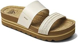 Reef Womens Cushion Vista Hi Slides Sandals White 8